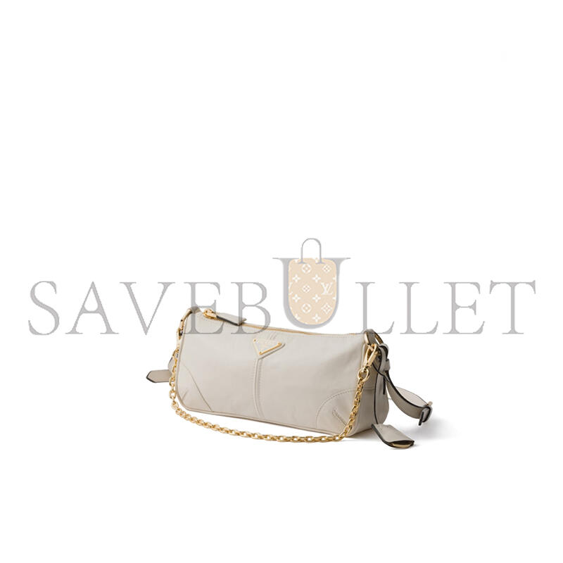 PRADA RE-EDITION 2002 MEDIUM LEATHER SHOULDER BAG 1BC221 (26*11.5*6cm)
